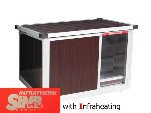 INFRA HEATED Thermo-WOODY dog house"XL" insize