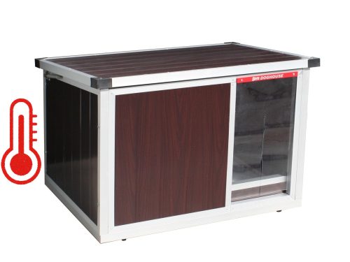 INFRA HEATED Thermo-WOODY dog house"3XL" insize