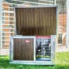 INFRA HEATED Thermo-WOODY dog house"XL" insize